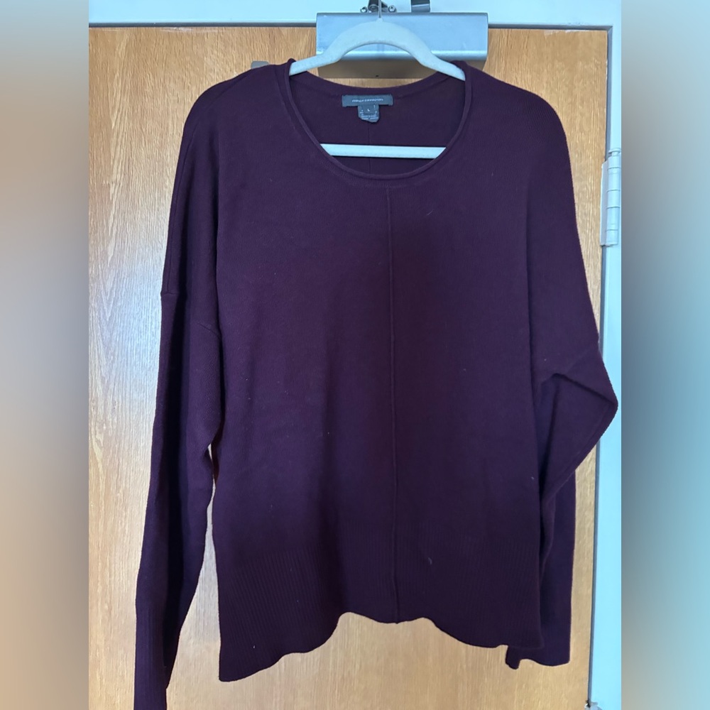French Connection Lg Women's Wine Colored  Sweater